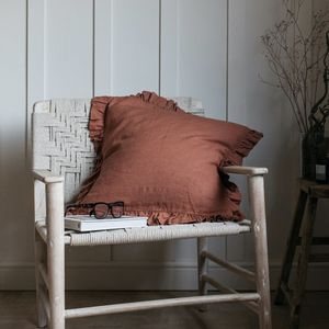 Hovedbilde Hel linpute Olivia Ruffle 60*60cm  - Copper