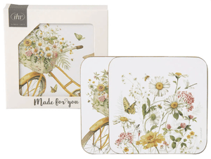 Bilde av Glassbrikker Flower Bike 4 stk