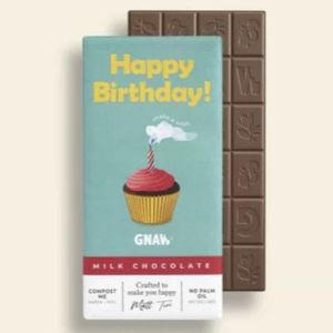 Hovedbilde GNAW sjokolade 'Happy Birthday' 80g