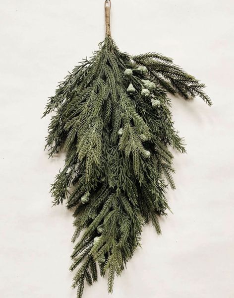 Heng med granbar og eukalyptus 69cm