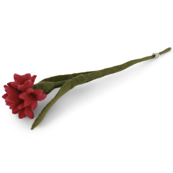 Kornblomst ceriserosa i ull