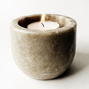 Hovedbilde Lysestake i marmor 5&times;7,5 cm