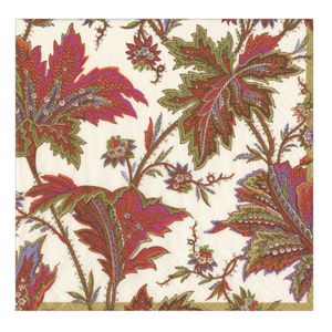 Hovedbilde Servietter Paisley Leaves Ivory - middag