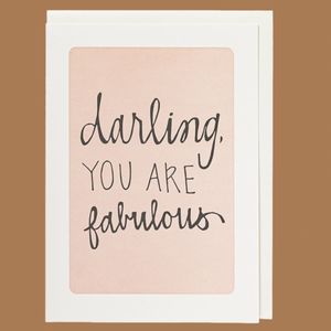 Hovedbilde Kort - Darling You are Fabulous