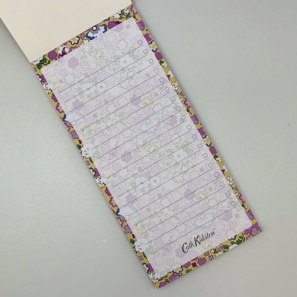 Magnetisk handleliste gul og lilla – Cath Kidston 