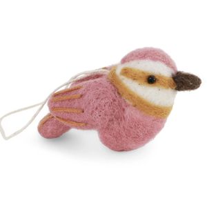 Hovedbilde Ullfugl - Gr&oslash;nnsisik 6cm - rosa