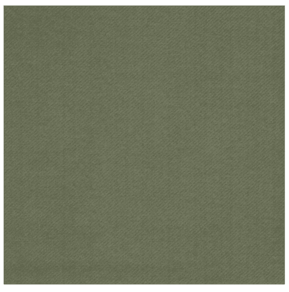 Textile Touch Uni Dark Oliven 12stk (Middag)