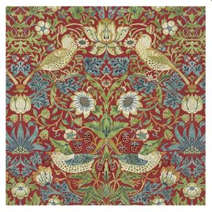 Hovedbilde Strawberry Thief Red (V&A) William Morris - Lunsj