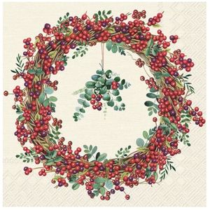 Hovedbilde Berry Wreath Cream - kaffe
