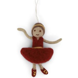 Hovedbilde Ballerina i ull - r&oslash;d 12cm