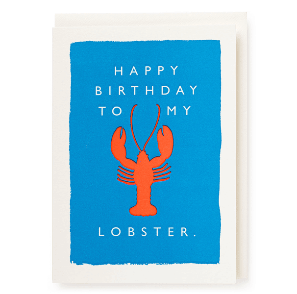 Kort Happy Birthday to my lobster