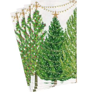 Hovedbilde Servietter Christmas Trees with Lights - buffet