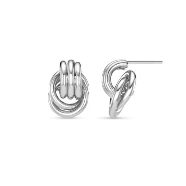 Orelia &oslash;redobber Mini Polished Interlocking 1,9cm