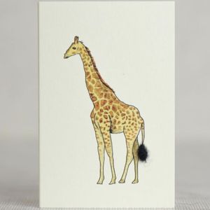 Hovedbilde Lite Kort &acute;Giraffe' 9*6 cm