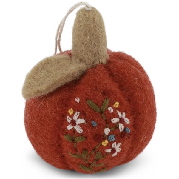Gresskar i ull - broderier rust 6cm 