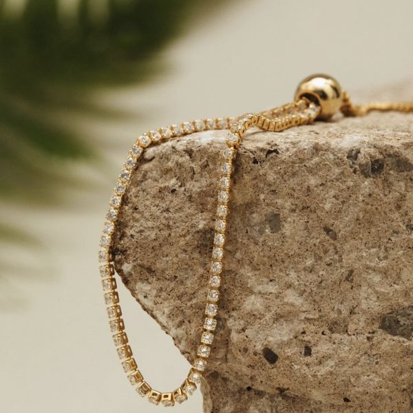 Orelia armb&aring;nd Fine Crystal Tennis Slider - gull