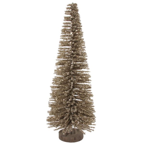 Champagne glittertre 62cm