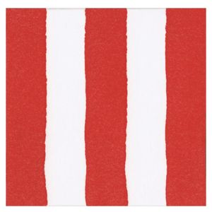 Hovedbilde Servietter Red Airlaid cafe stripe - lunsj
