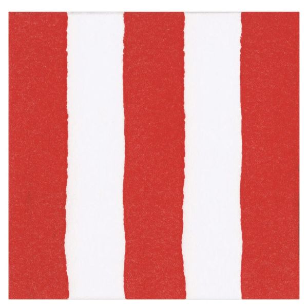 Servietter Red Airlaid cafe stripe - lunsj