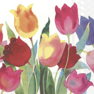 Hovedbilde Servietter Powerful Tulips - lunsj