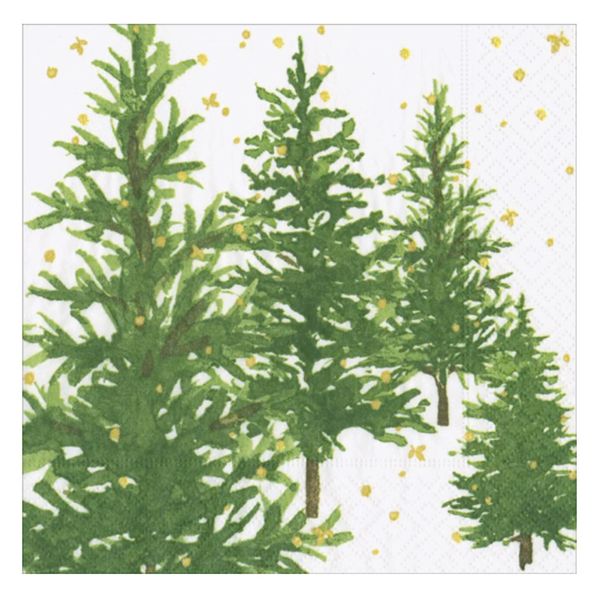 Servietter White Christmas - lunsj