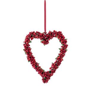 Hovedbilde Hjerte med r&oslash;de b&aelig;r 15cm