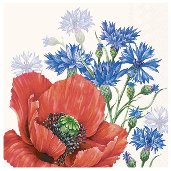 Poppy and cornflowers - lunsj
