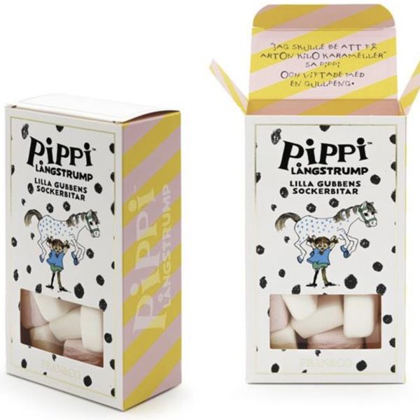 Pippi Lilla Gubbens puter med vanilje- og jordbærsmak