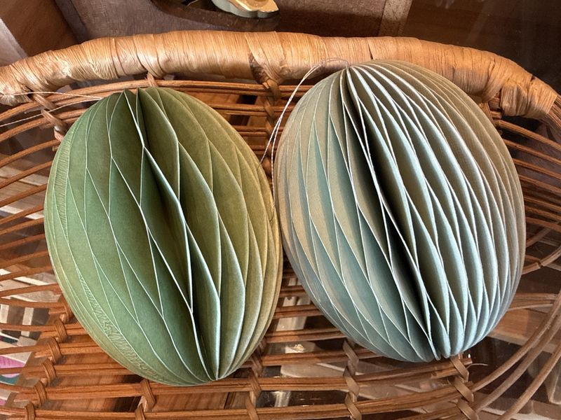 2 pk grønne påskeegg 12cm fra Bungalow