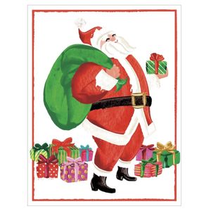 Hovedbilde Julekort Smiling Santa 1 stk 12*15cm 